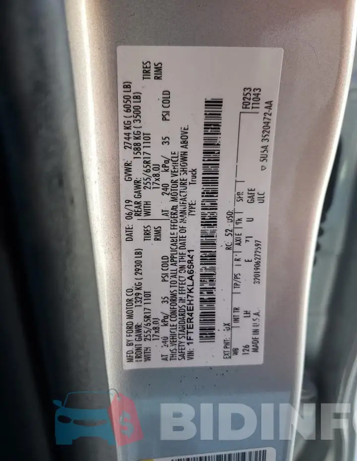 1FTER4EH7KLA66841 Photo# 12