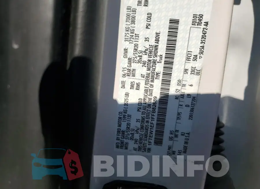 1FTEW1EF1FFB82689 Photo# 12