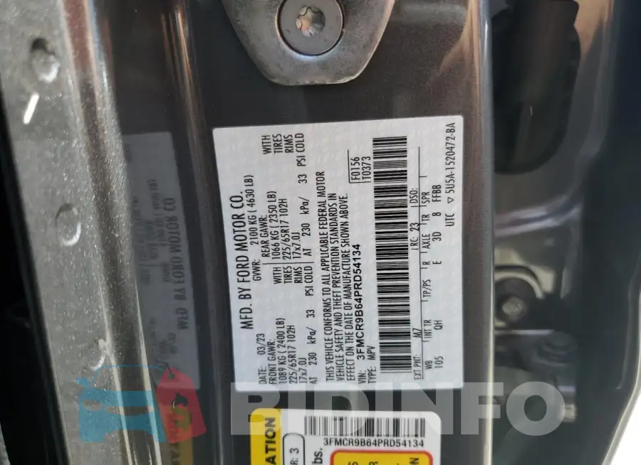 3FMCR9B64PRD54134 Photo# 13