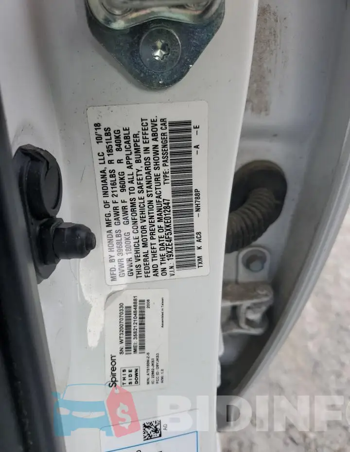 19XZE4F5XKE012847 Photo# 12