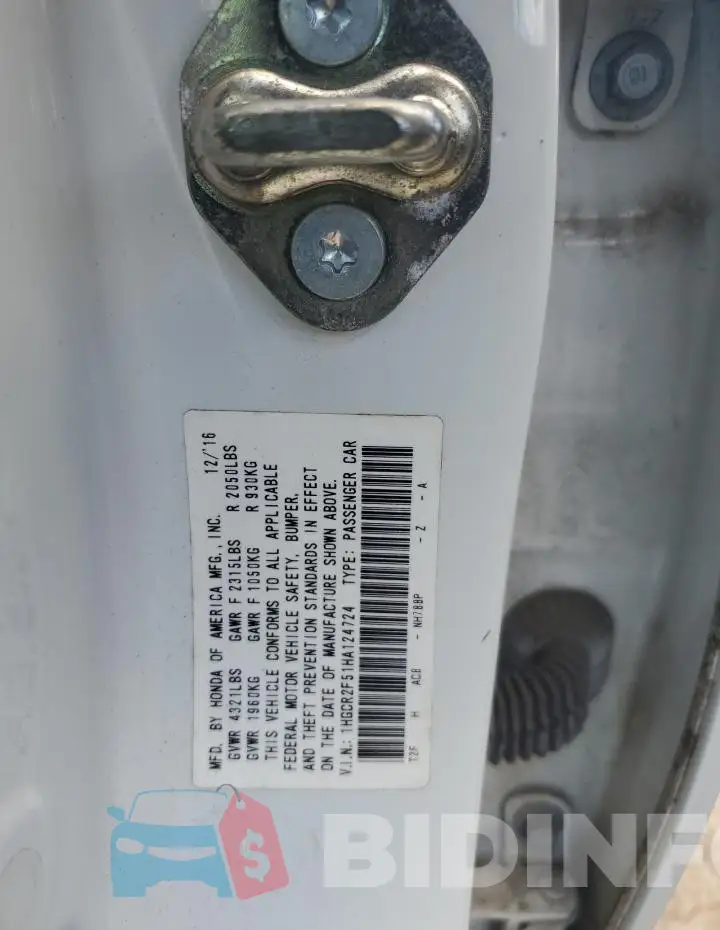 1HGCR2F51HA124724 Photo# 12