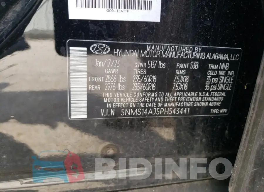 5NMS14AJ5PH543441 Photo# 13