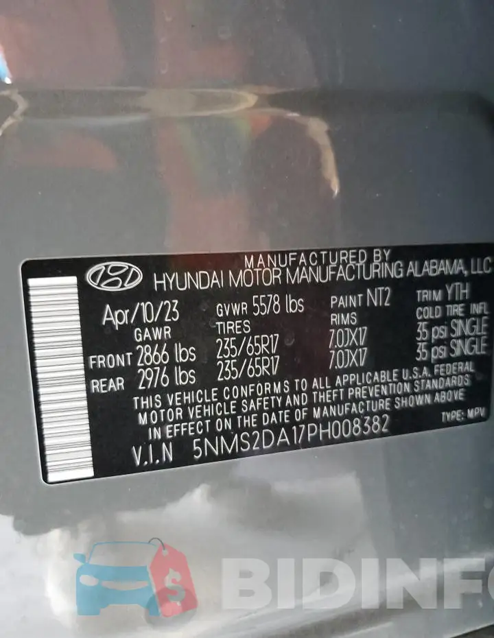5NMS2DA17PH008382 Photo# 12