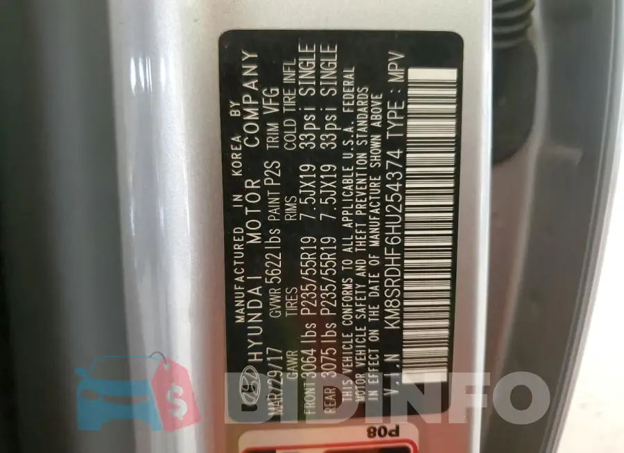 KM8SRDHF6HU254374 Photo# 13