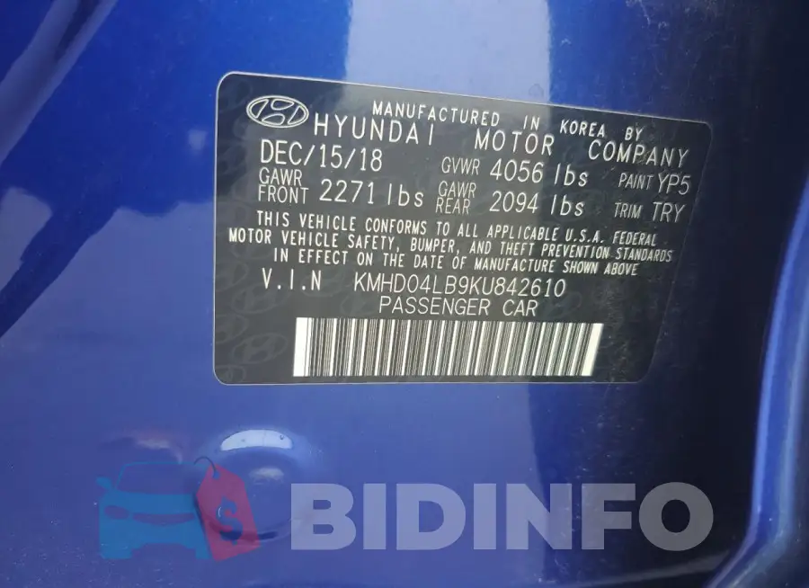 KMHD04LB9KU842610 Photo# 12