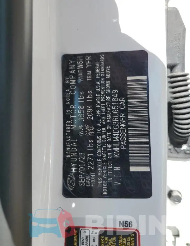 KMHLM4DG3RU651849 Photo# 12