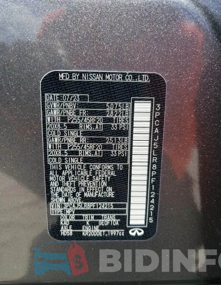 3PCAJ5LR8PF124215 Photo# 13