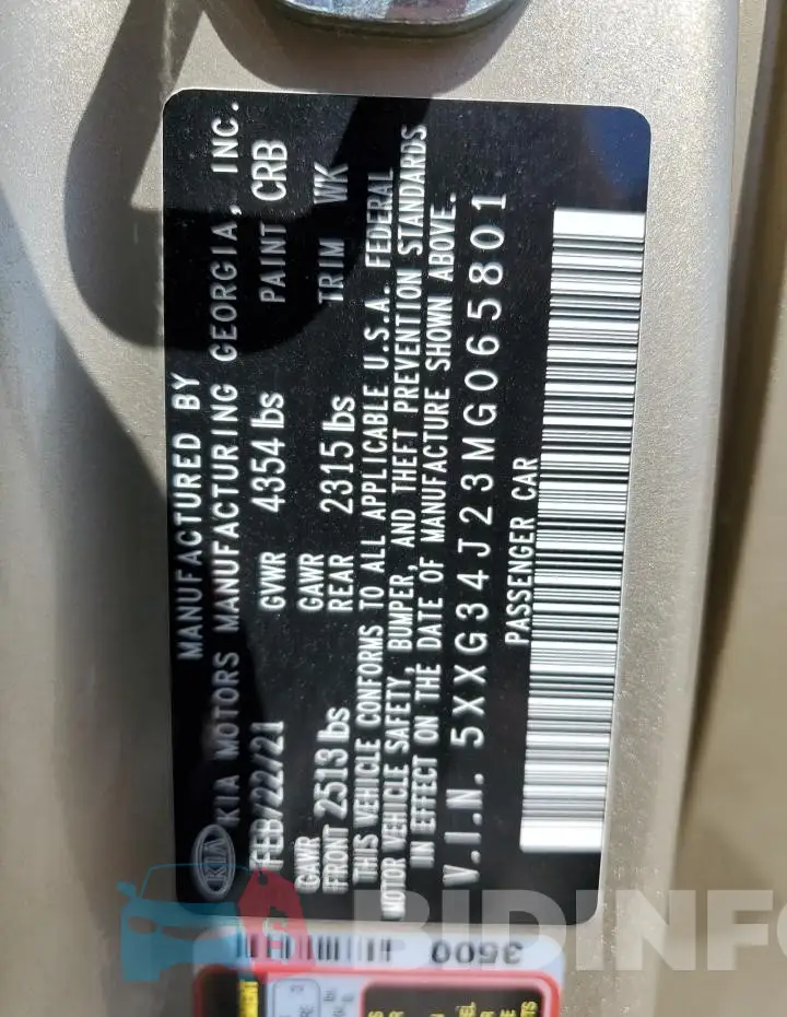 5XXG34J23MG065801 Photo# 12