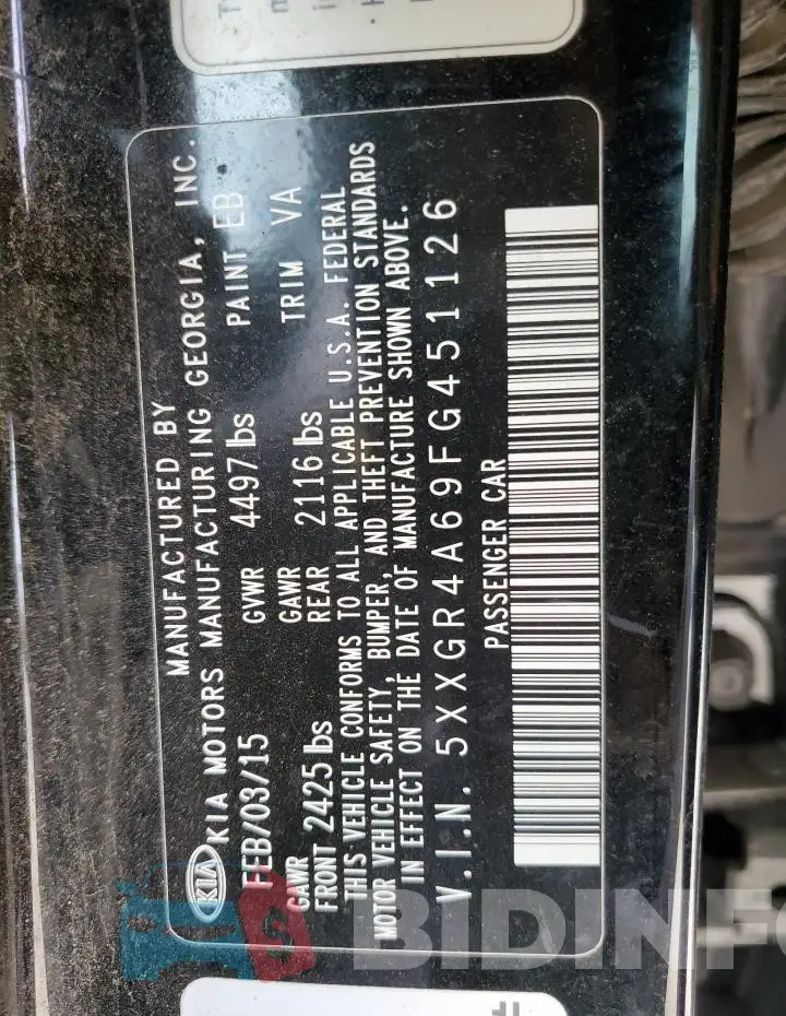 5XXGR4A69FG451126 Photo# 12