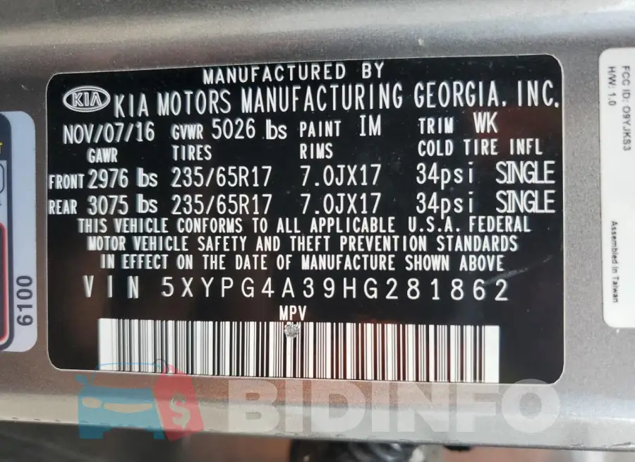 5XYPG4A39HG281862 Photo# 12