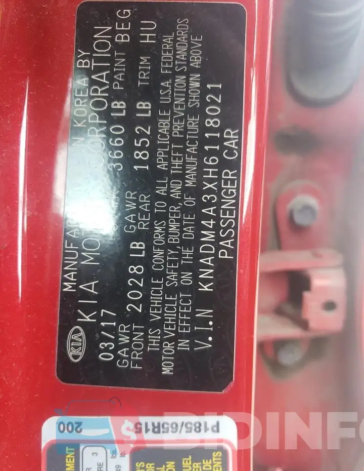 KNADM4A3XH6118021 Photo# 12