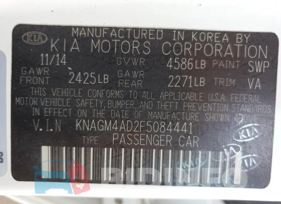 KNAGM4AD2F5084441 Photo# 12
