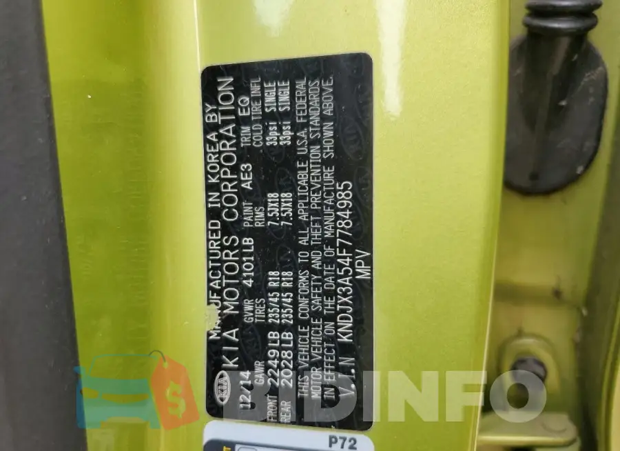 KNDJX3A54F7784985 Photo# 13