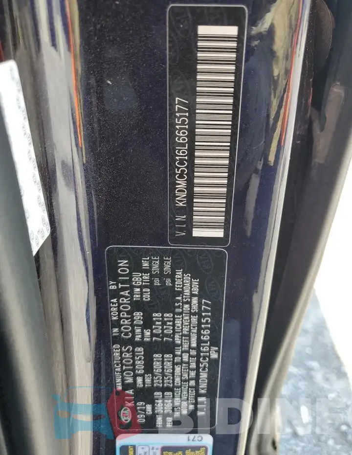 KNDMC5C16L6615177 Photo# 13