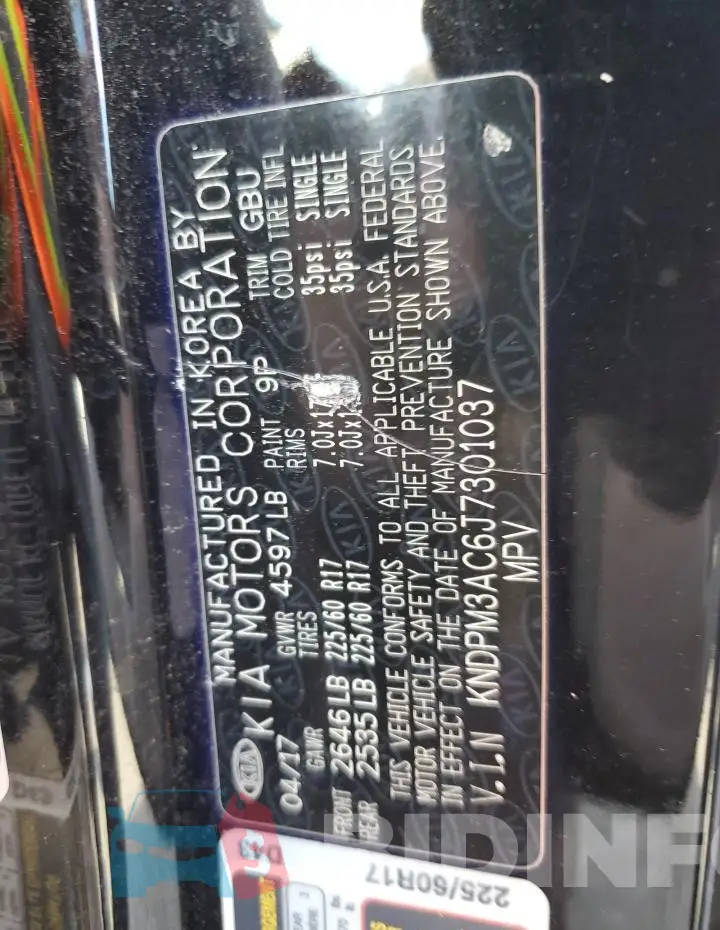 KNDPM3AC6J7301037 Photo# 13