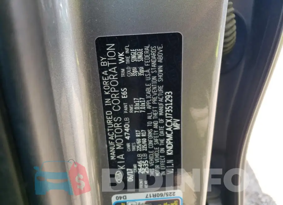 KNDPMCACXJ7351293 Photo# 12