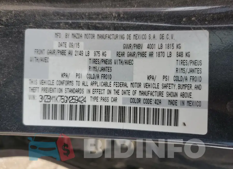 3MZBM1K75GM259424 Photo# 12