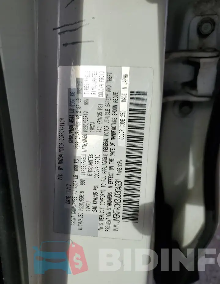 JM3KFACM3J0304931 Photo# 13