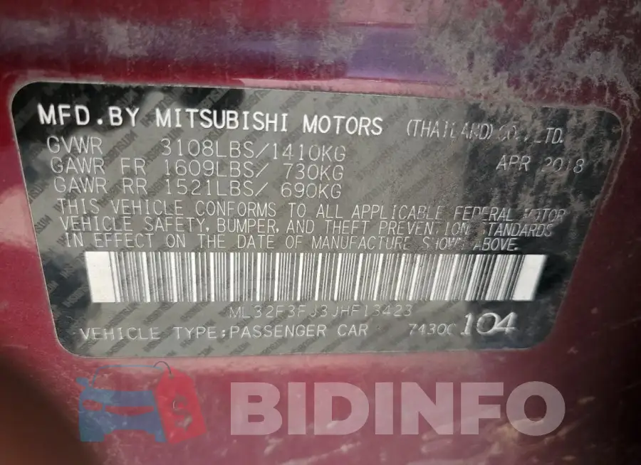 ML32F3FJ3JHF13423 Photo# 12