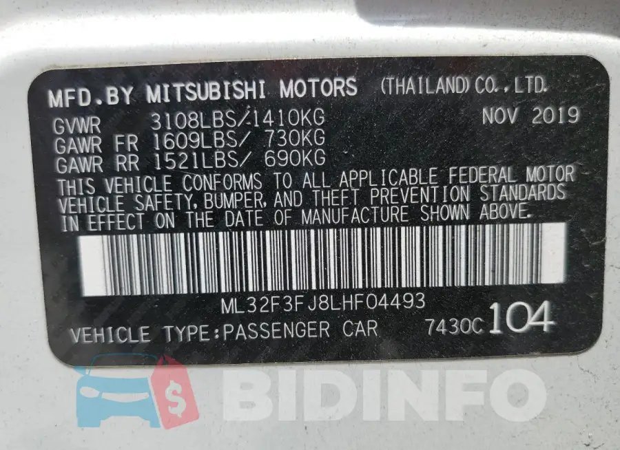 ML32F3FJ8LHF04493 Photo# 12