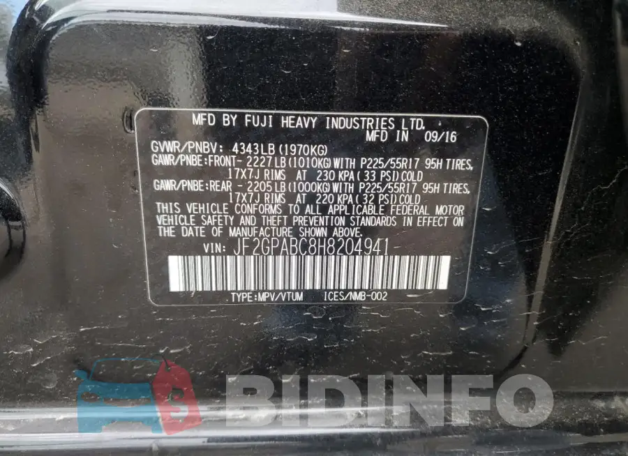 JF2GPABC8H8204941 Photo# 12