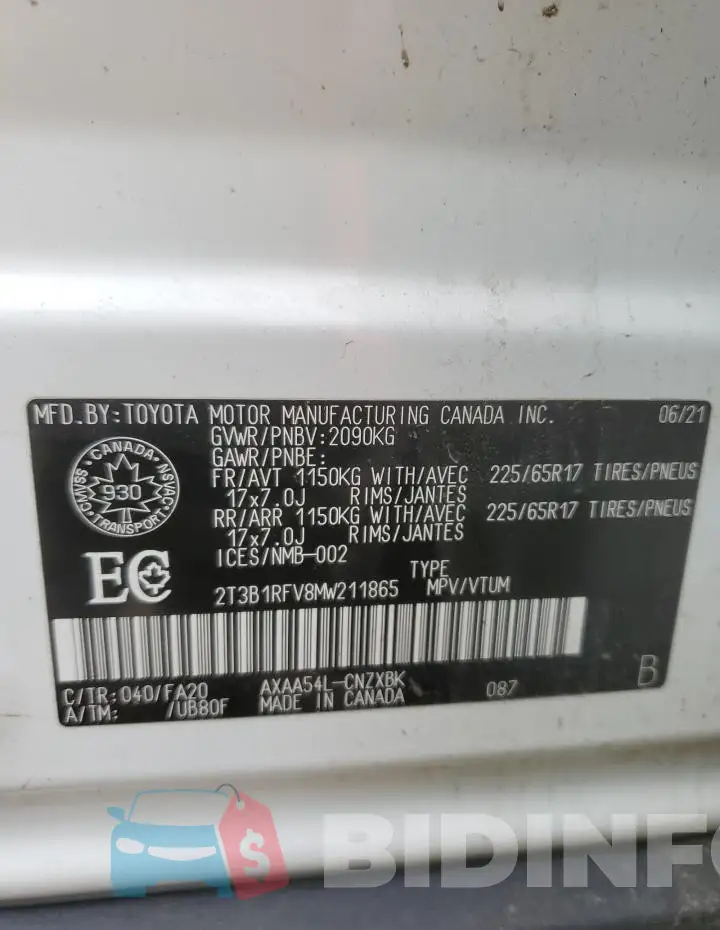 2T3B1RFV8MW211865 Photo# 13