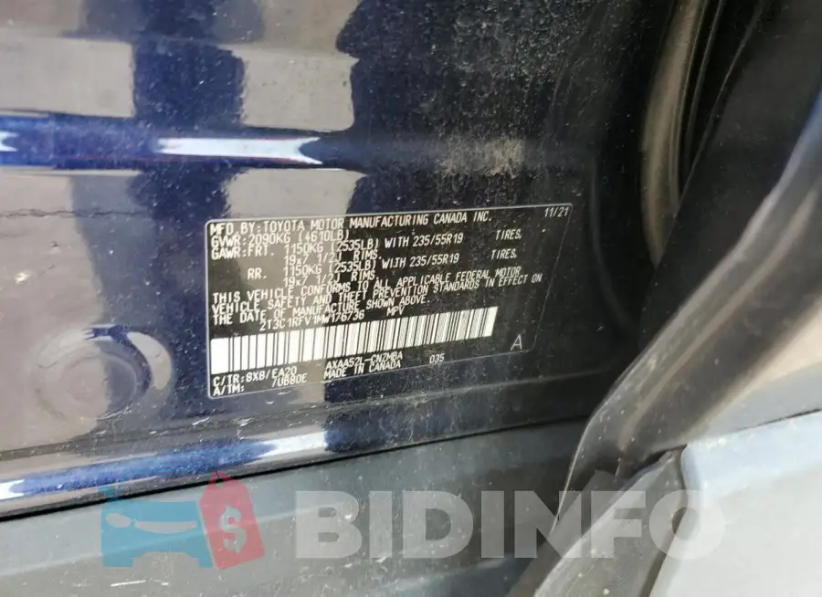 2T3C1RFV1MW176736 Photo# 12