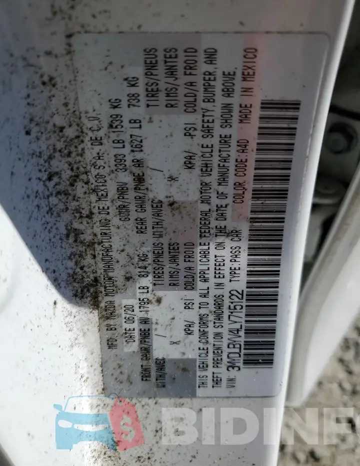 3MYDLBYV4LY715122 Photo# 12