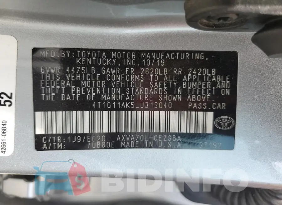4T1G11AK5LU313040 Photo# 13