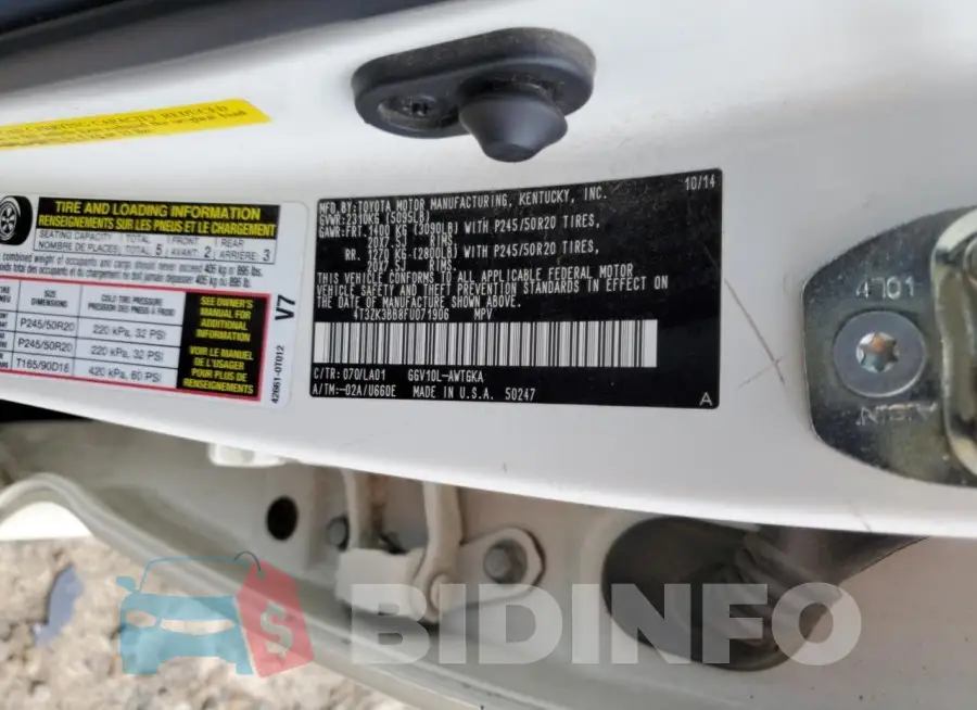 4T3ZK3BB8FU071906 Photo# 13