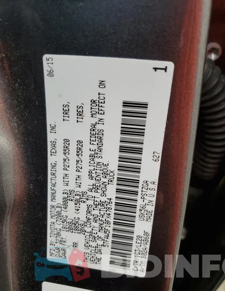 5TFAW5F18FX478764 Photo# 13