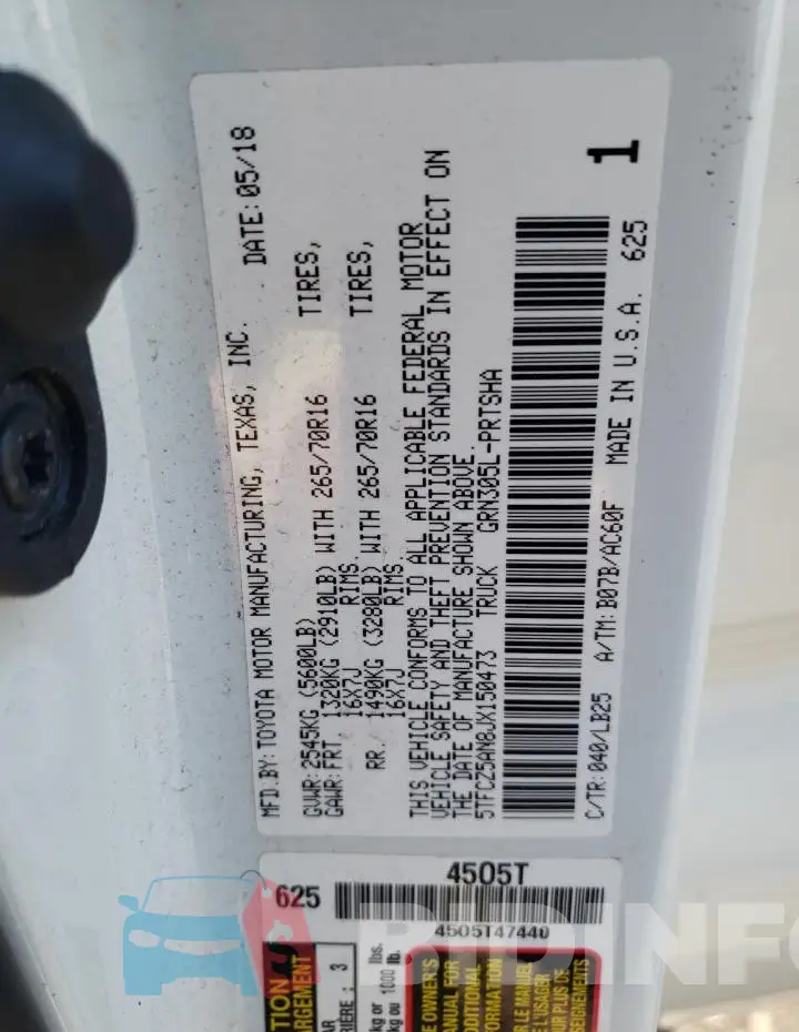 5TFCZ5AN8JX150473 Photo# 12