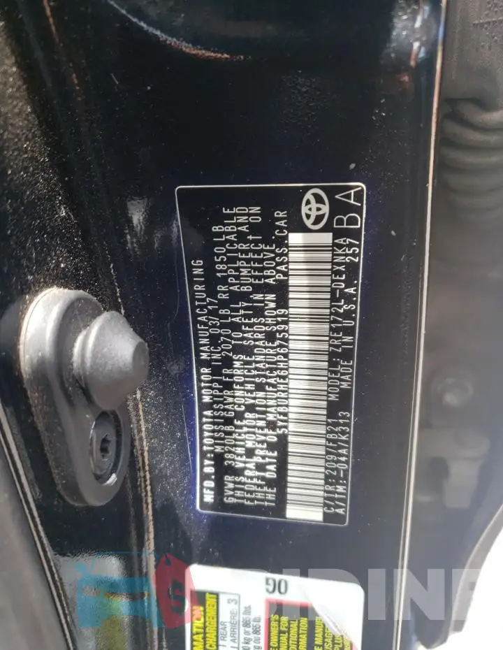 5YFBURHE6HP675919 Photo# 12