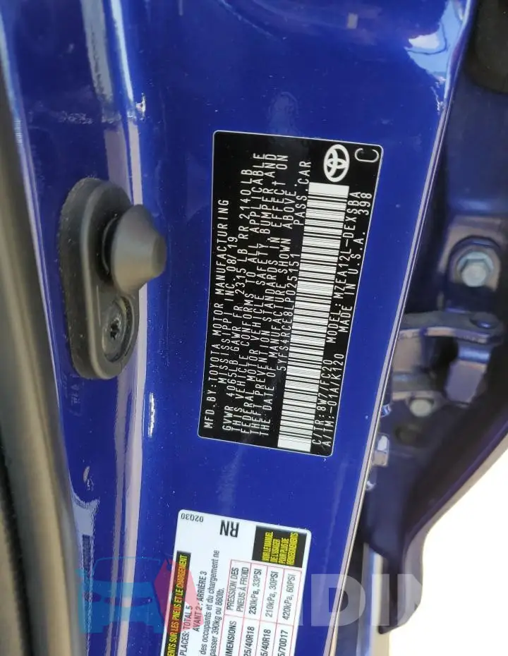 5YFS4RCE8LP025151 Photo# 12