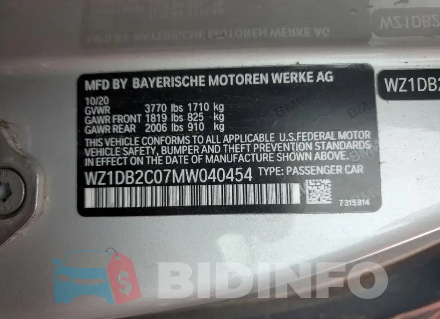 WZ1DB2C07MW040454 Photo# 13