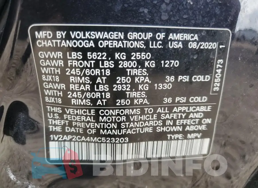 1V2AP2CA4MC523203 Photo# 13