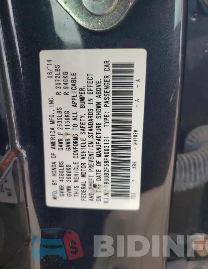 19UUB2F58FA003131 Photo# 12