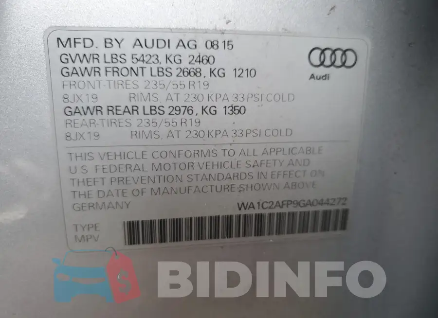 WA1C2AFP9GA044272 Photo# 13