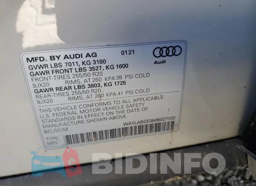 WA1LABGE9MB027032 Photo# 13