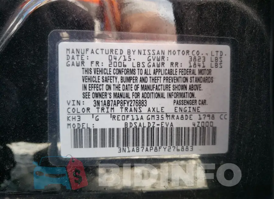 3N1AB7AP8FY276883 Photo# 12