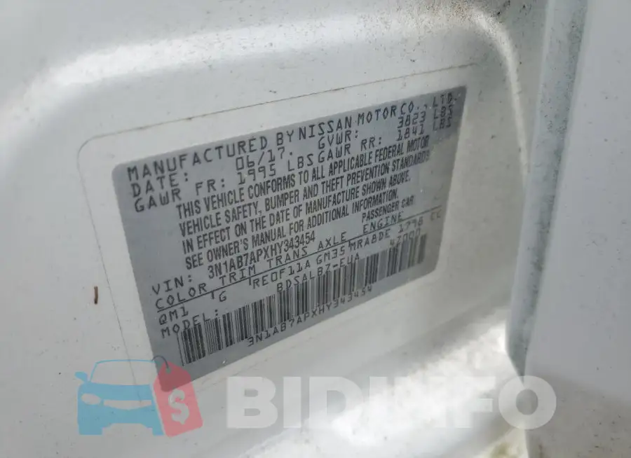 3N1AB7APXHY343454 Photo# 12