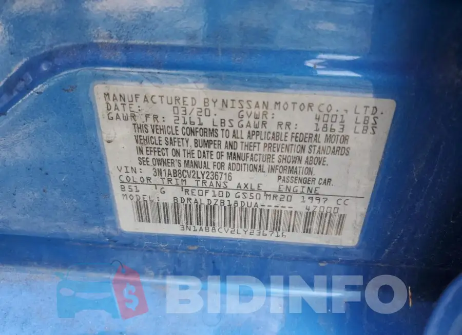 3N1AB8CV2LY236716 Photo# 12