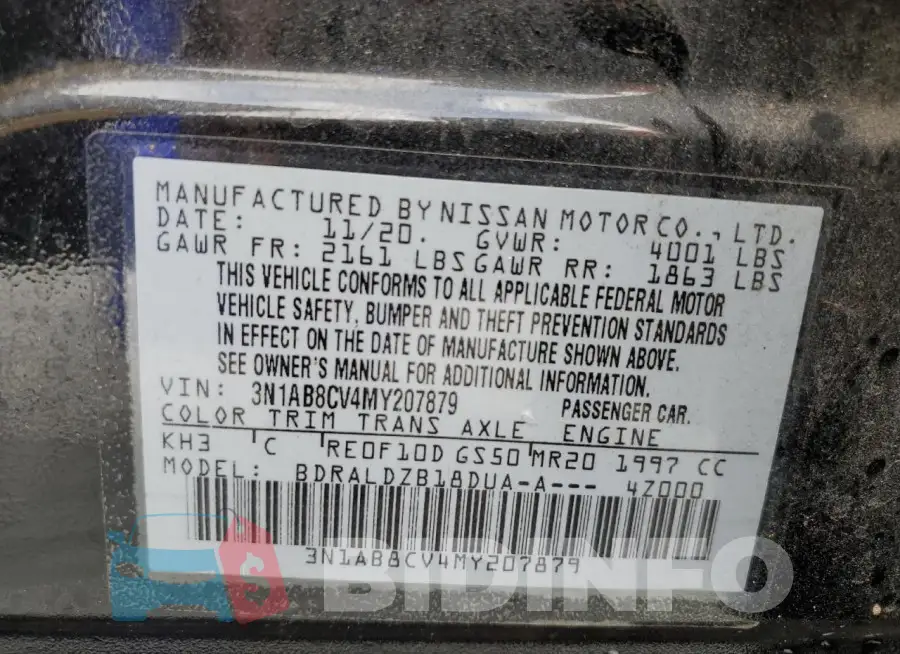 3N1AB8CV4MY207879 Photo# 12