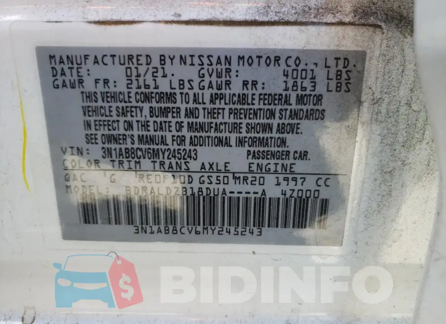 3N1AB8CV6MY245243 Photo# 12