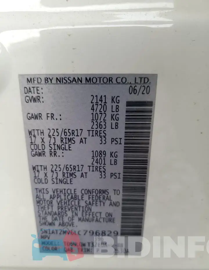 5N1AT2MV6LC796829 Photo# 12
