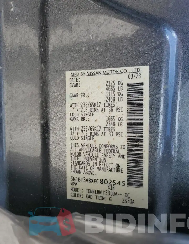 5N1BT3ABXPC802545 Photo# 12