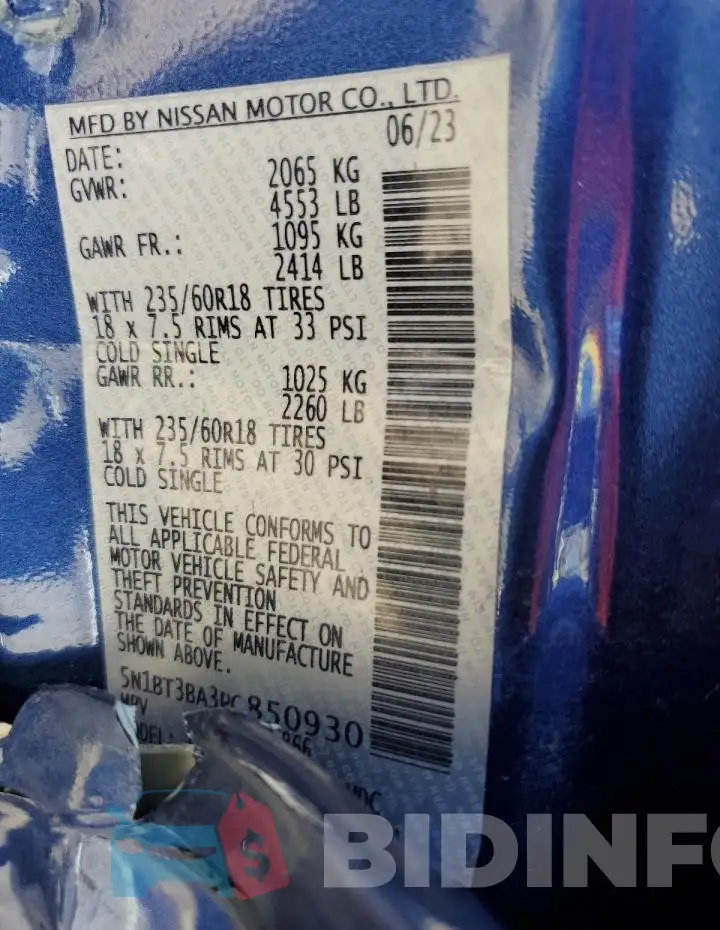 5N1BT3BA3PC850930 Photo# 13