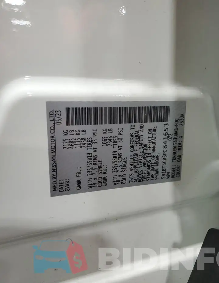 5N1BT3CB3PC841653 Photo# 13