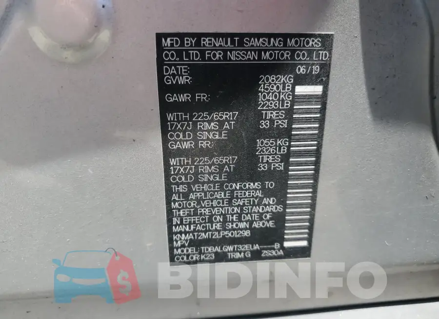 KNMAT2MT2LP501298 Photo# 13