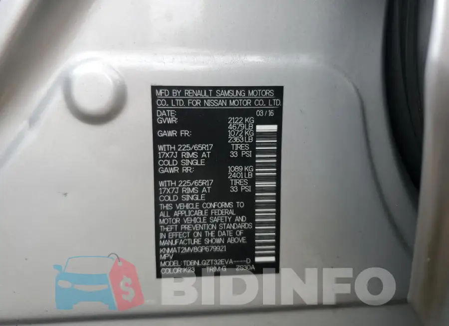 KNMAT2MV8GP679921 Photo# 13